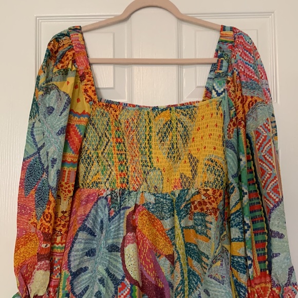 FARM Rio Colorful Patchwork Mini Dress - Picture 3 of 16